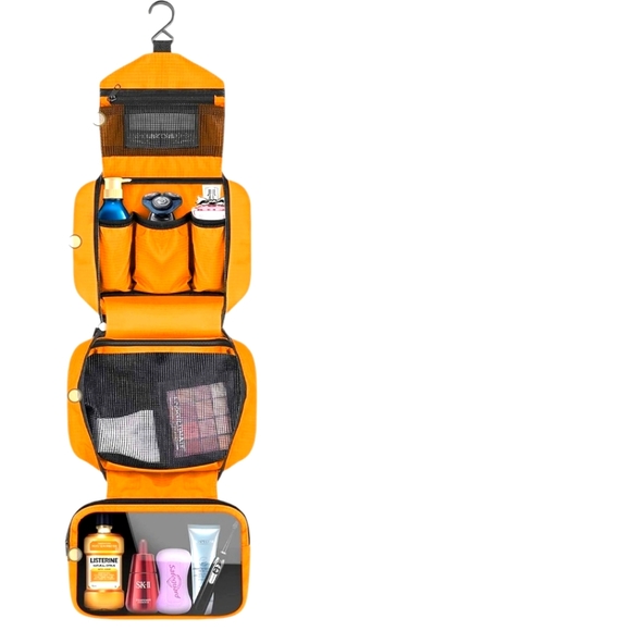 Travel Toiletry Bag - Waterproof, Hanging Hook, Portable Organizer for W & M - Picture 12 of 15